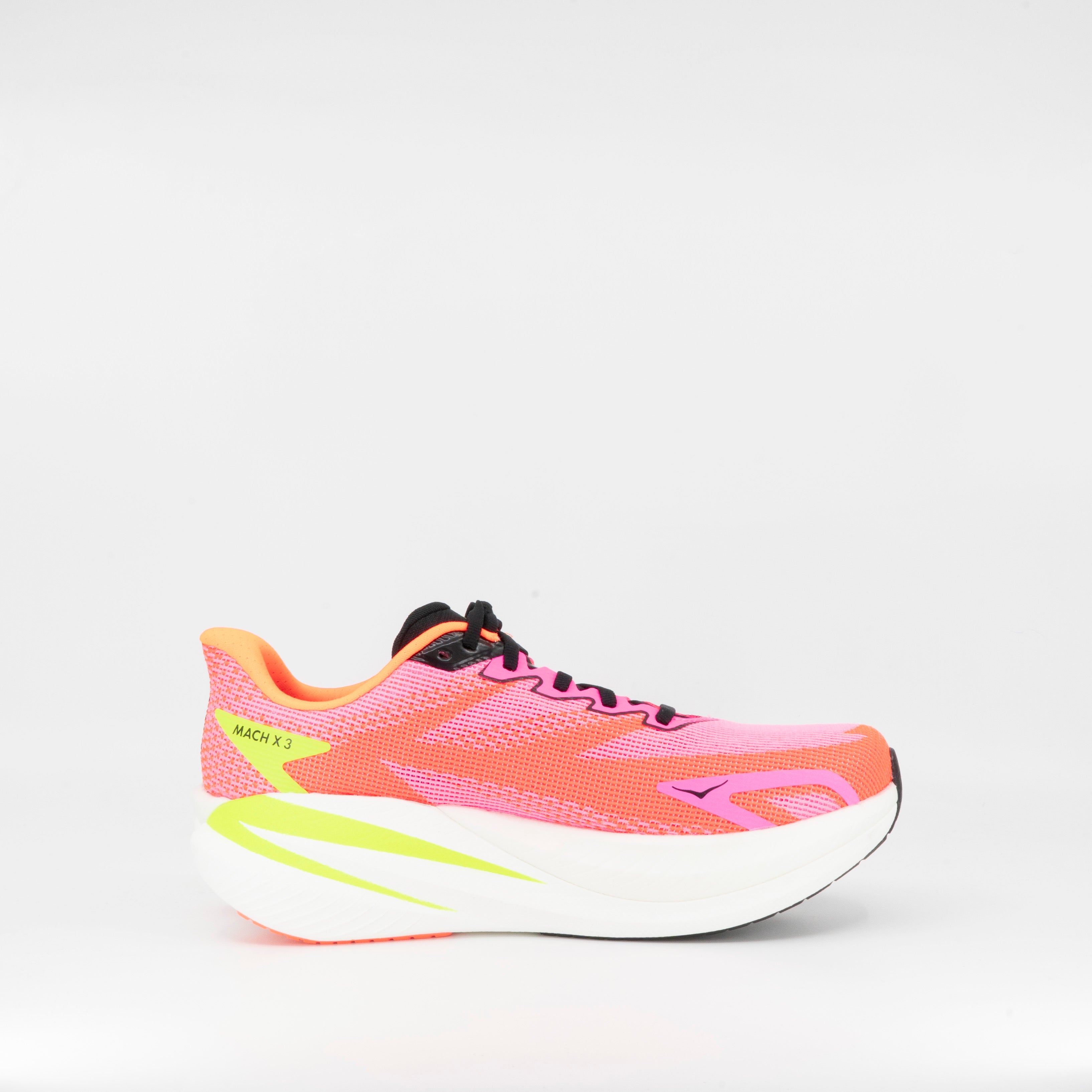 Hoka Mach X 3 (D Wide) Womens Neon Rose/Neon Tangerine - Frontrunner Colombo